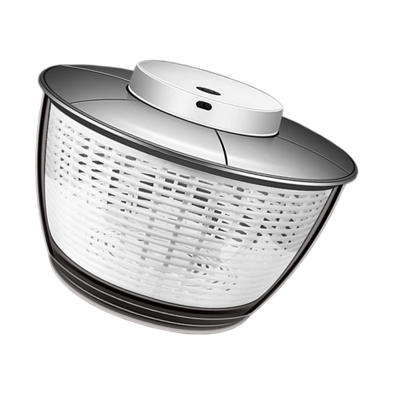 PANGBOER Centrifuga per essiccare Verdure con Ciotola Trasparente, azionamento a Pulsante, Rimovibile, Strumento Preparazione per casa per Verdure, lattuga, asciugatrice, Ciotola