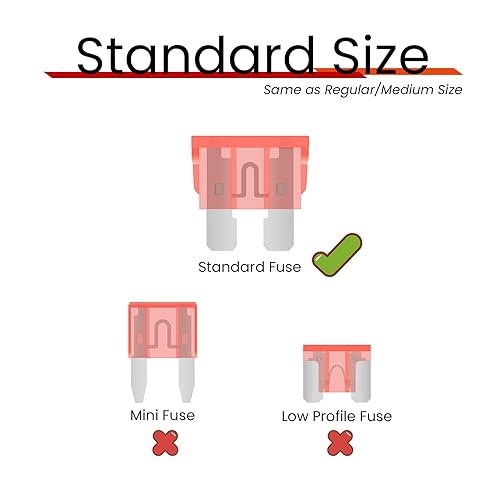 Miniatura 4 de Fusibles estándar para automóvil de 40 amperios, fusibles automotrices de 40 A, fusibles de repuesto automotrices (ATOATC), fusible de hoja para
