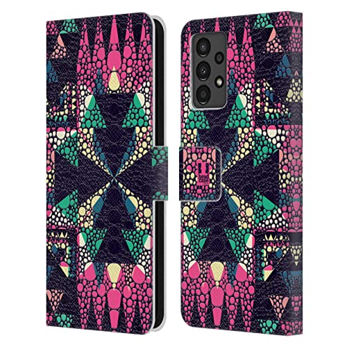 Étui portefeuille Samsung A13 avec motif aztèque pour trier vos cartes