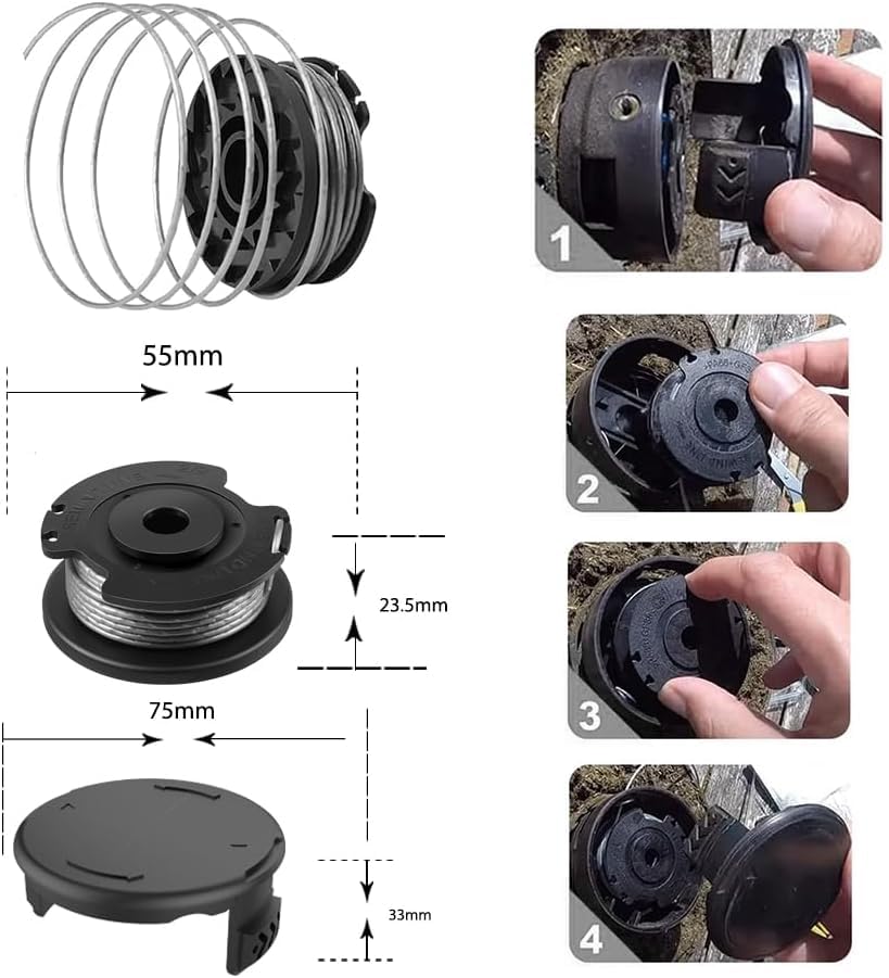 Amazon.co.jp: 4個セット ボッシュ対応 草刈機 ナイロンコード 草刈機 Amazon.co.jp: 4個セット ボッシュ対応 草刈機 ナイロンコード 草刈機