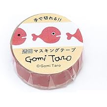 Gakken StaFul Gomitaro BM04095 Masking Tape, Kingyo Transparent, Width 0.6 inches 15 mm