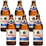 (Bier Alkoholfrei Engel Biermanufaktur Kellerbier Naturtrüb 6 Flaschen á 0,5 Liter ein sportlich - isotonischer Hochgenuss mit wenig Kalorien. Reich an Folsäure, Vitamin B12).