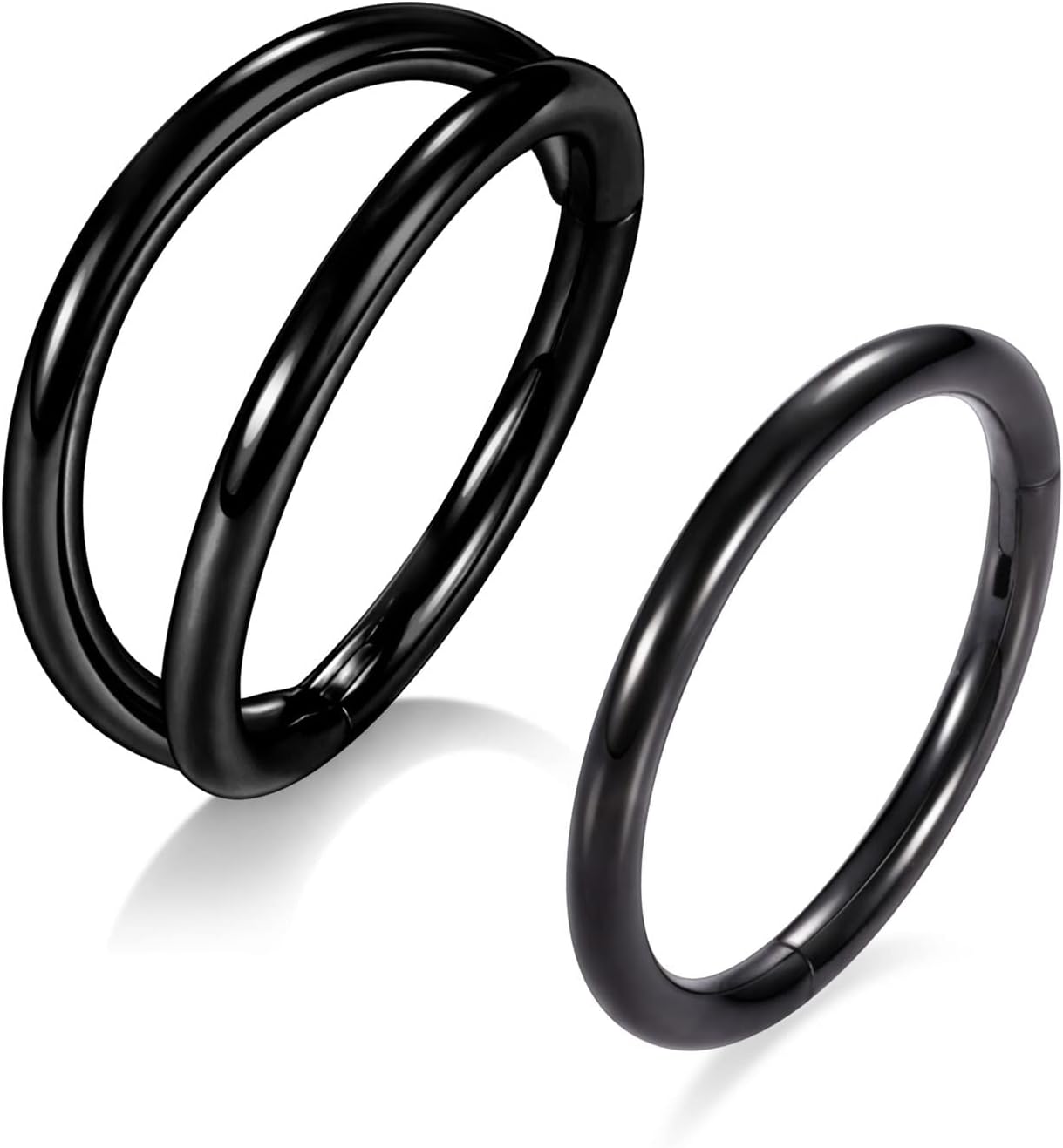 AROWRO Conch Piercing Jewelry Septum Jewelry Nose Rings Hoops 20G 18G 16G 316L Surgical Steel Hinged Segment Ring Hoop Helix Daith Rook Tragus Cartilage Piercing Jewelry