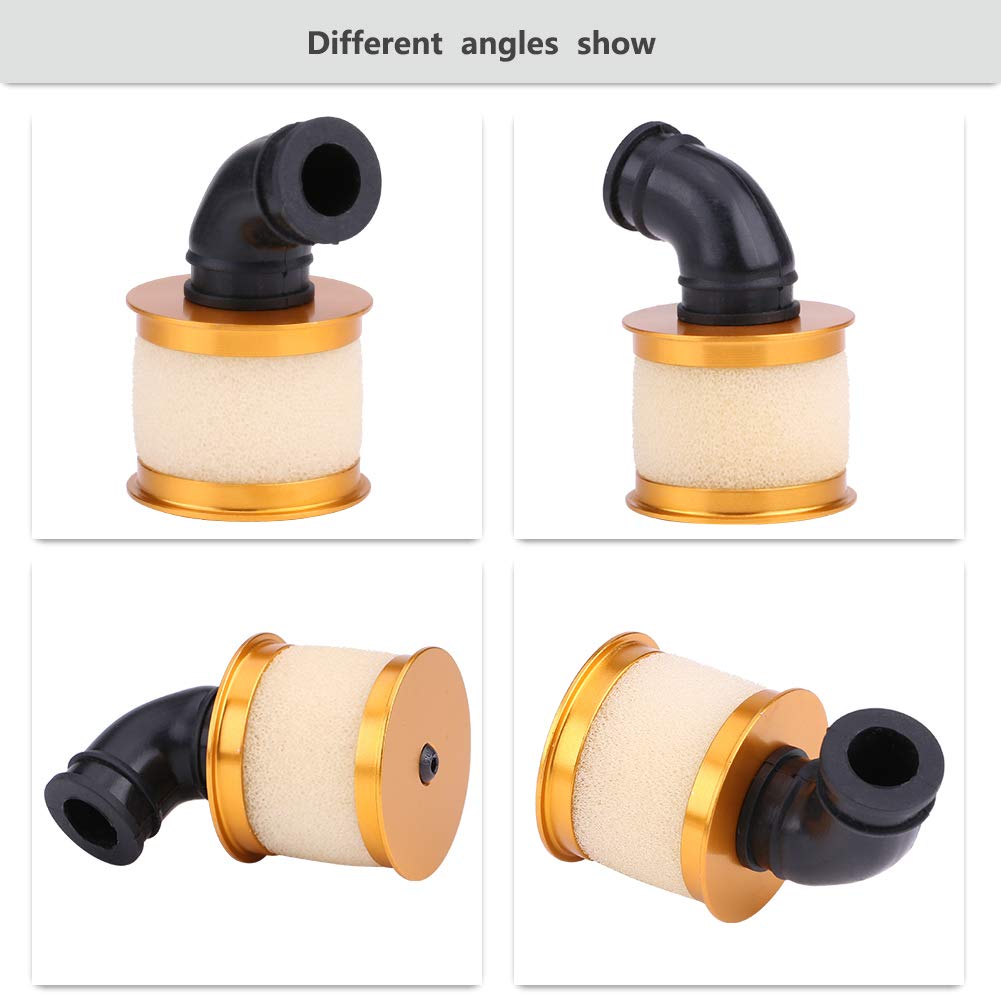 Filtro Aria In Lega Di Alluminio Per Auto RC 1/10, Compatibile Con HSP 94122/188, Colore Oro, Con Spugna Per Prestazioni Ottimali