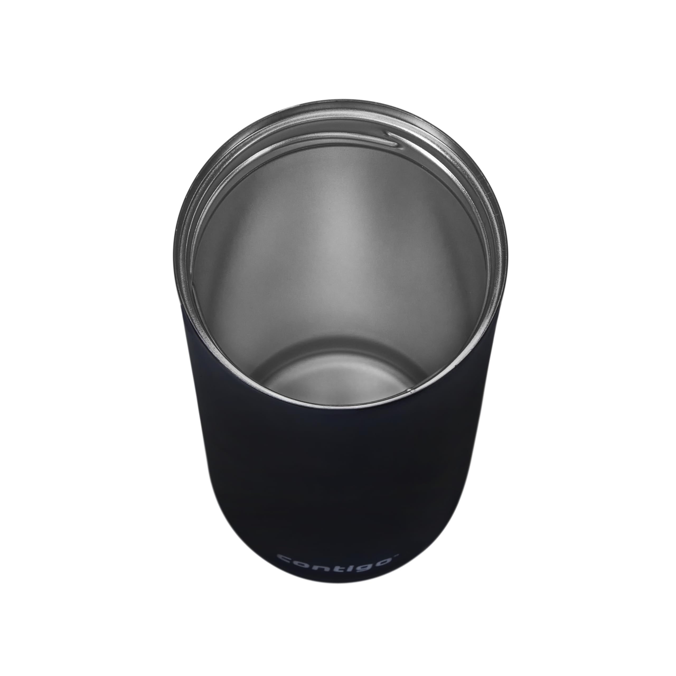 Contigo Thermobecher Luxe Autoseal mit Gravur - Namen Edelstahl Isolierbecher, Reisebecher, Kaffeebecher to Go, auslaufsicher, Easy-Clean-Deckel BPA-frei (Licorice)