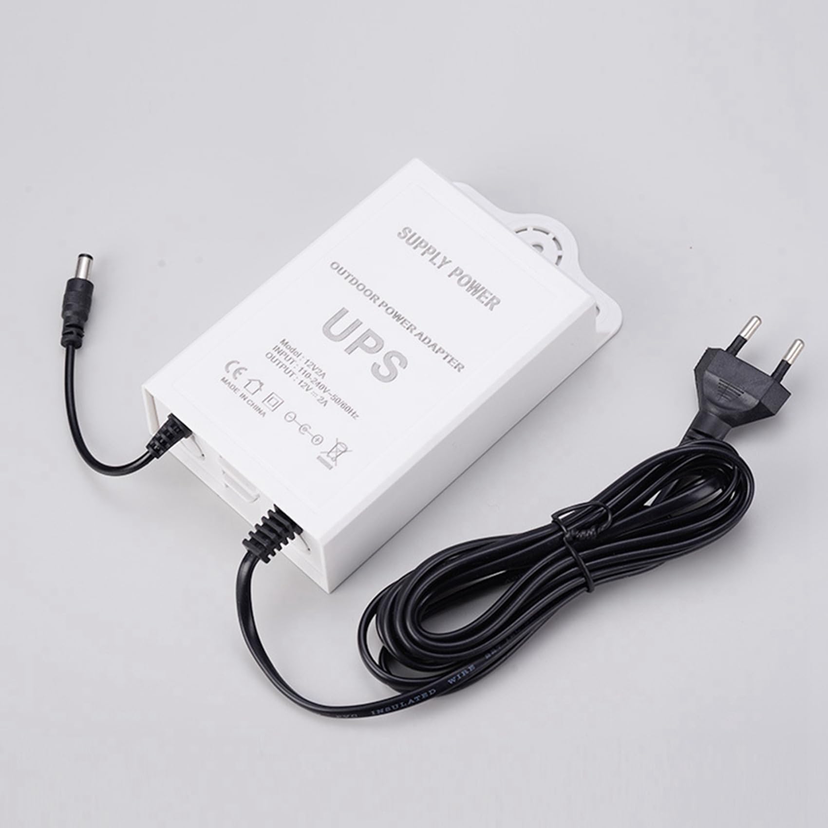 5X Gruppo di Continuità 12V-2A per WiFi, Router, Modem, Telecamera di Sicurezza Mini UPS Protezione di Backup per Batteria Spina UE
