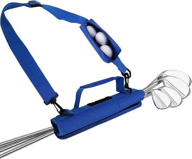 FokCalgary Lightweight Golf Club Carrier Bag - Portable Adjustable Shoulder Strap Crossbody Bag,Lightweight Portable Driving Range Carrier Course Training Travel Case