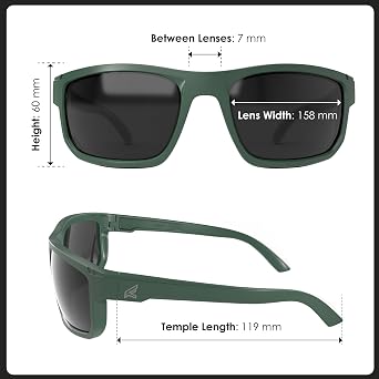 EDGE Defiance Wayfarer Safety Glasses, Polarized Z87 Safety Glasses, Mens Z87 Sunglasses, Protective Eyewear, Z87 Glasses