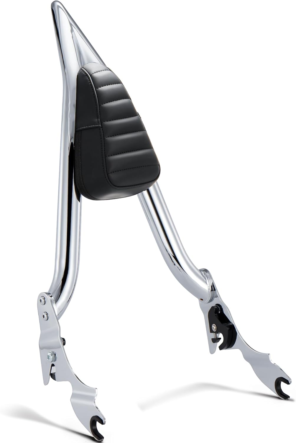 MoKitDora Touring Sissy Bar Passenger Detachable Backrest for 2009-2025 Harley Street Glide FLHX Road Glide FLTR Electra Glide FLHT Road King FLHR, Chrome
