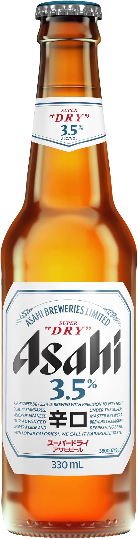Asahi Super Dry Beer 3.5, Low Carb MidStrength Beer, Refreshing