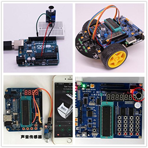 Anmbest 5Pcs Red Microphone Sensor Avr Pic High Sensitivity Sound Detection Module Lm393 Dual Differential Comparators Output For Arduino #TOP2