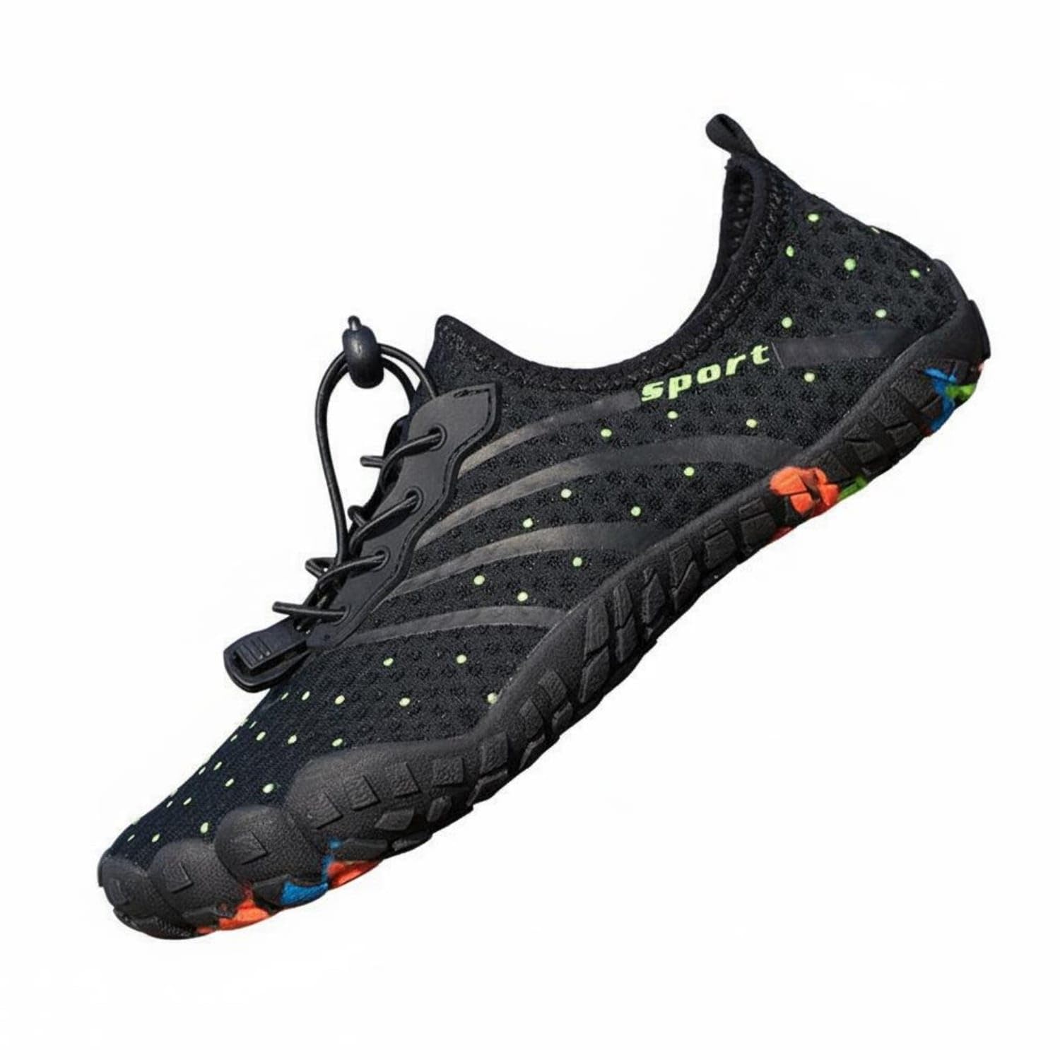 Lightweight Quick Dry Water Shoes Flexible Sole Non-Slip Wading Shoes Breathable Outdoor Footwear Packable for Men, Women, Swimming, Snorkeling, River Trekking, Surfing, 41, 191 Black-image-26