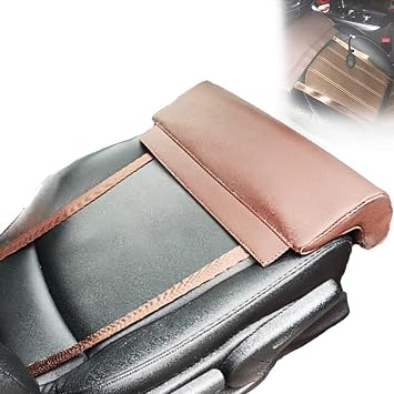 Thigh Support Extension Leg Cushion Car Seat Extender Car Seat Modification Leg Support Leather Leg Cushions for Long Distance DrivingUniversal Size All Seasons,Brown