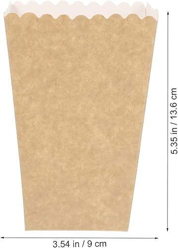 Miniatura 4 de BESTOYARD 50 cajas de papel para palomitas de maíz, recipientes individuales de 5.3 x 3.5 pulgadas, reutilizables, a prueba de aceite, parte