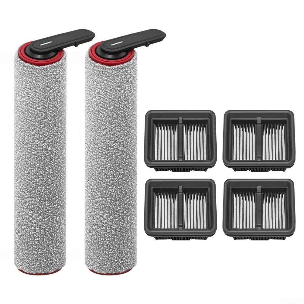 Kit de filtro de cepillo lateral principal para fregadoras de suelo, barra de cepillos de rodillos, filtro HEPA para aspiradoras Mova M50 Ultra húmedas y secas (B)