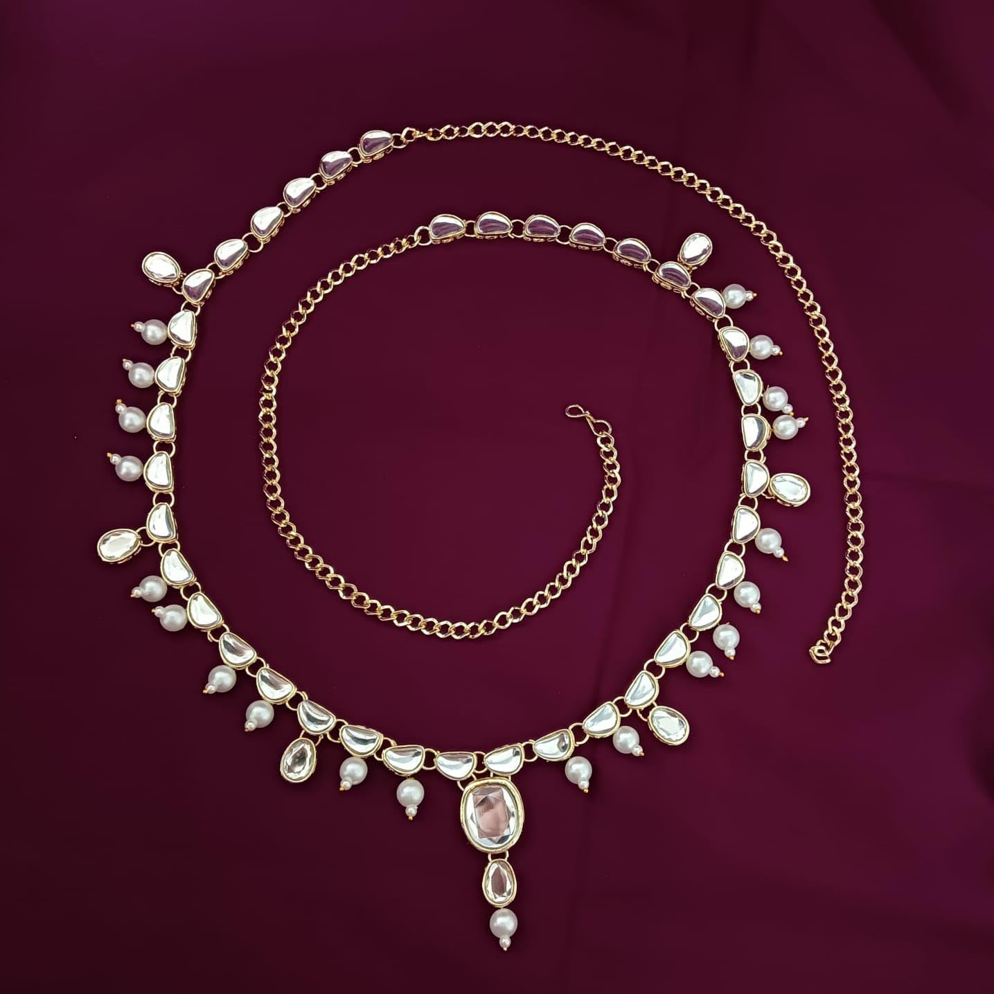 Efulgenz Indian Bollywood Vintage Waist Belt Belly Chain Kamarbandh Bridal Dangle Tassel Body Jewelry, Onesize, Metal