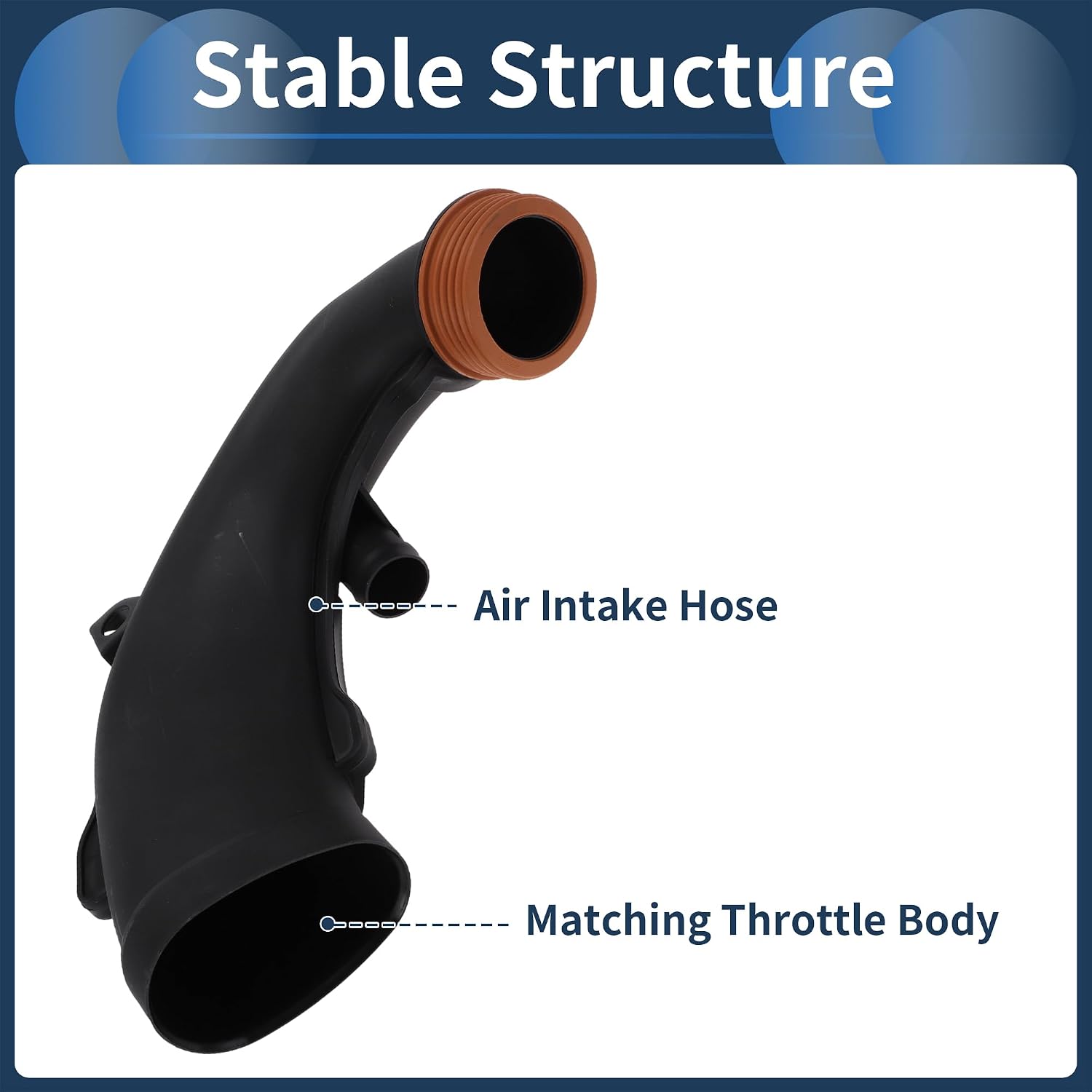 Engine Air Intake Hose for BMW 5 6 7 Series X5 X6 E70 E71 F02 F06 F07 F12 Right Air Intake Duct No.13717577451 Plastic 1 Pc