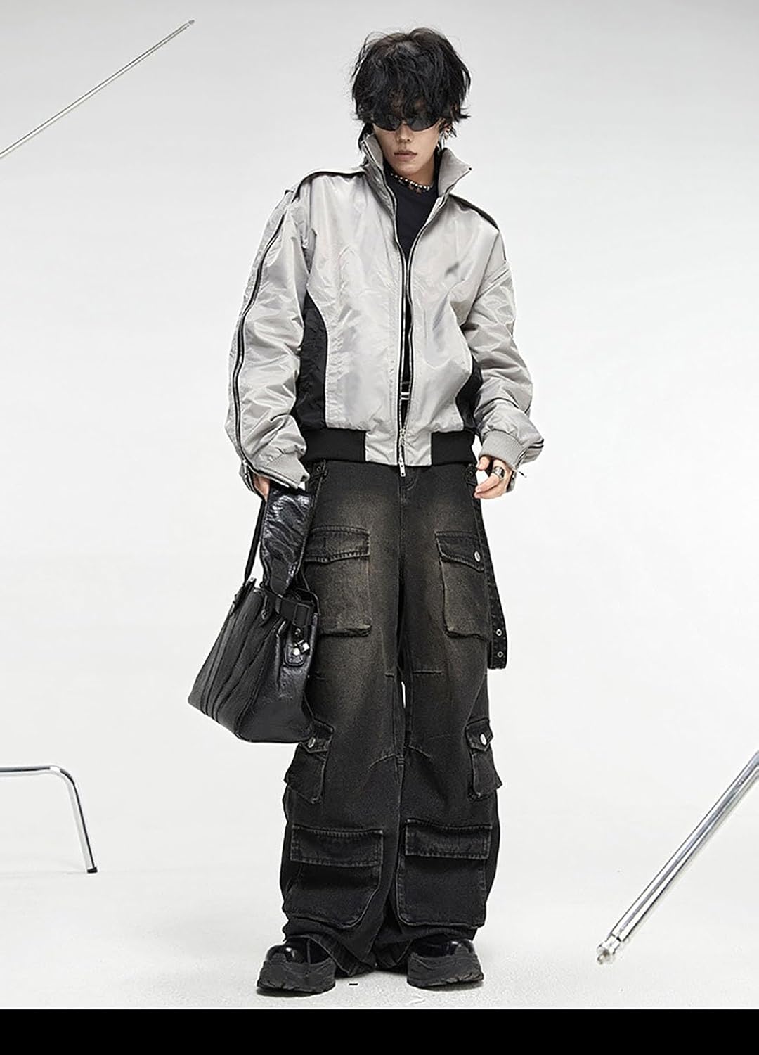 Baggy Cargo Pants for Men Women Wide Leg Jeans Y2k Kuwait | Ubuy