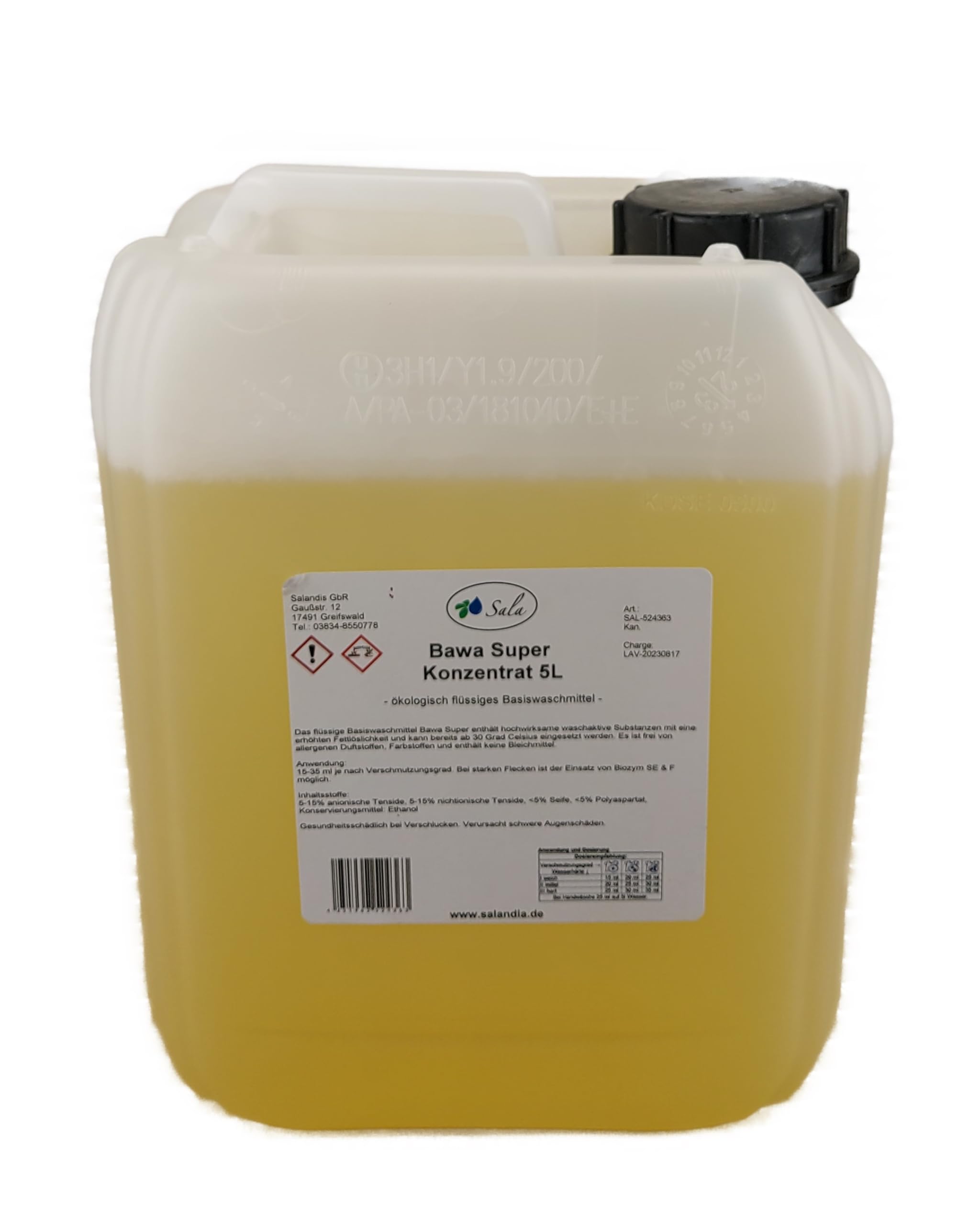 Sala Bawa Super Konzentrat Basiswaschmittel 5000 ml (5 L Kanister)
