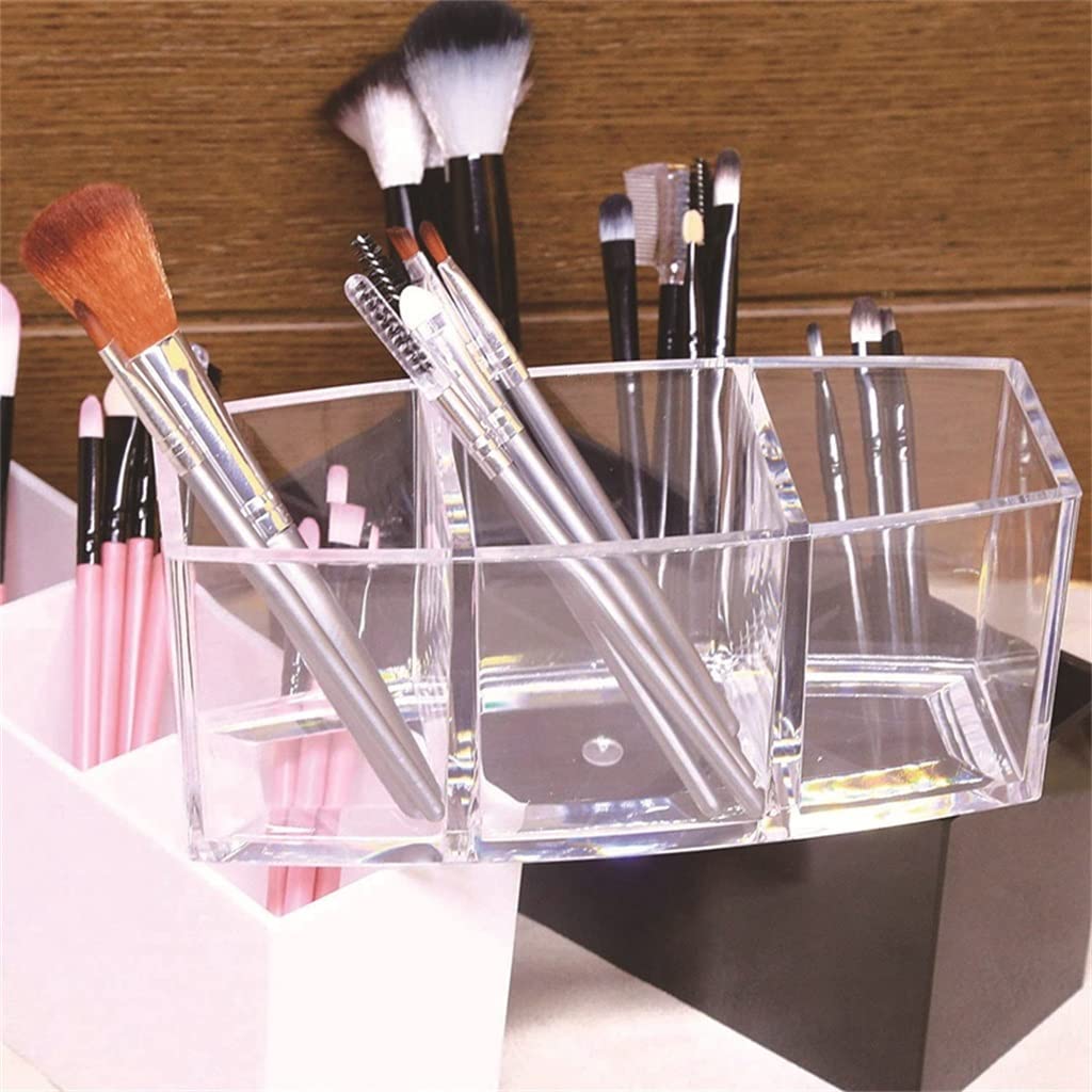 TJLSS Soporte para brochas de Maquillaje, Organizador de Maquillaje, Caja de Almacenamiento de cosméticos, lápiz Labial, lápiz de Cejas, Soporte de exhibición Present
