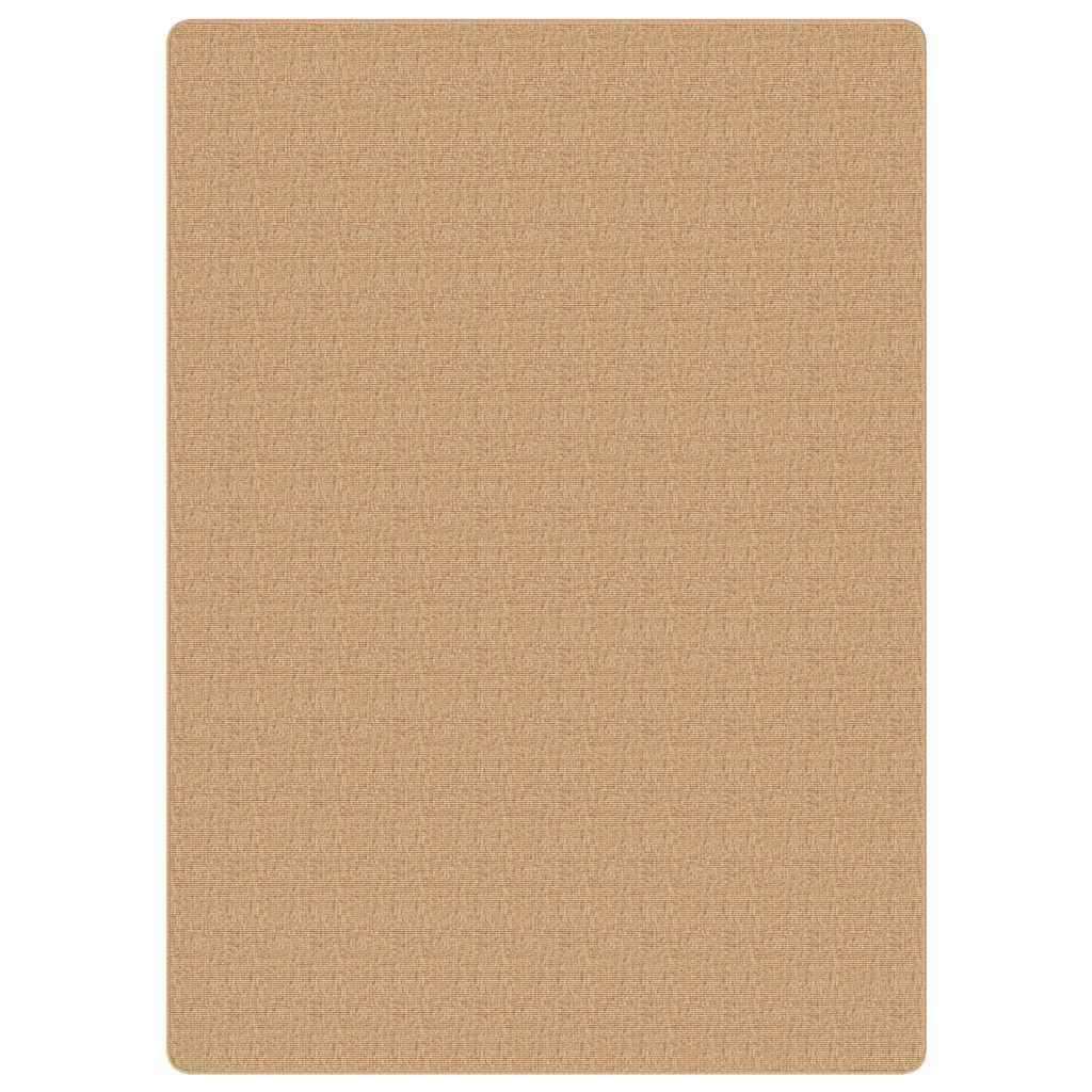 Tomostar Tapis Jute Rectangulaire, Tapis Salon Aspect Jute avec endos en Latex 200x300 cm