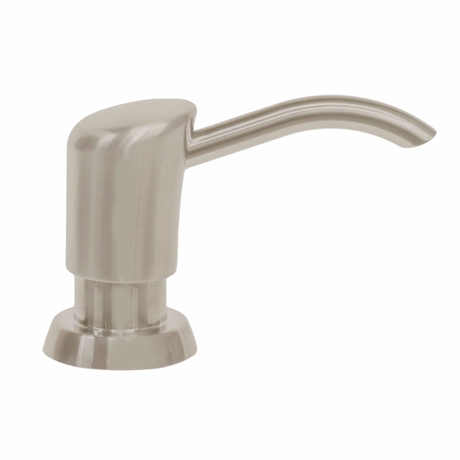 favorit Kitchen Sink Liquid Soap Lotion Pump Dispenser Arc Nozzle, Brushed Nickel