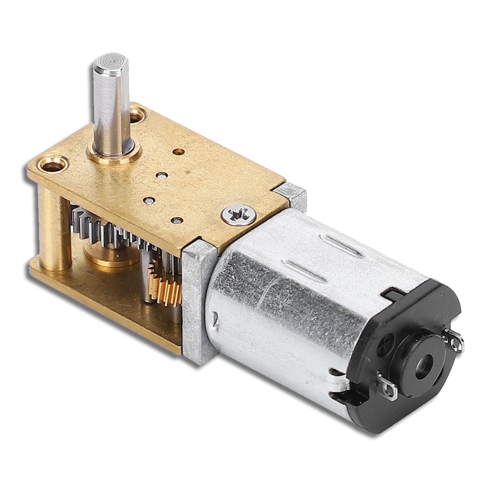 JGY N20 mini silnik z redukcją prędkości, 12 V, napęd z metalową przekładnią, mikroprzekładnia CW/CCW, silnik przekładniowy DC, silnik redukcyjny, ciche silniki elektryczne (DC 12 V 27 obr./min)