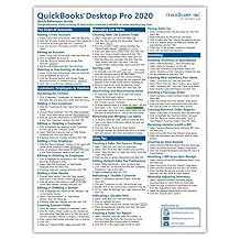 QuickBooks Desktop Pro 2020 Quick Reference Training Card - Laminated Tutorial Guide Cheat Sheet Instructions and Tips Pamphlet September 23, 2019