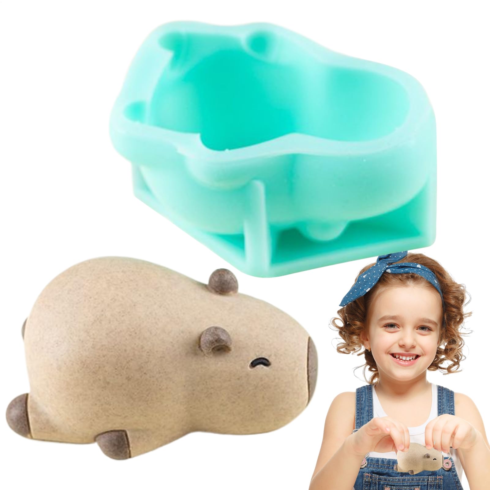 Silicone Molds – Silicone 72x47x35mm | Capybara Chocolate Mold | Flexible Non-Stick Baking Mold | Capybara Moldd for Taba Squishy, Resin Casting, Effortless Demolding Molds for Stress Relief DIY