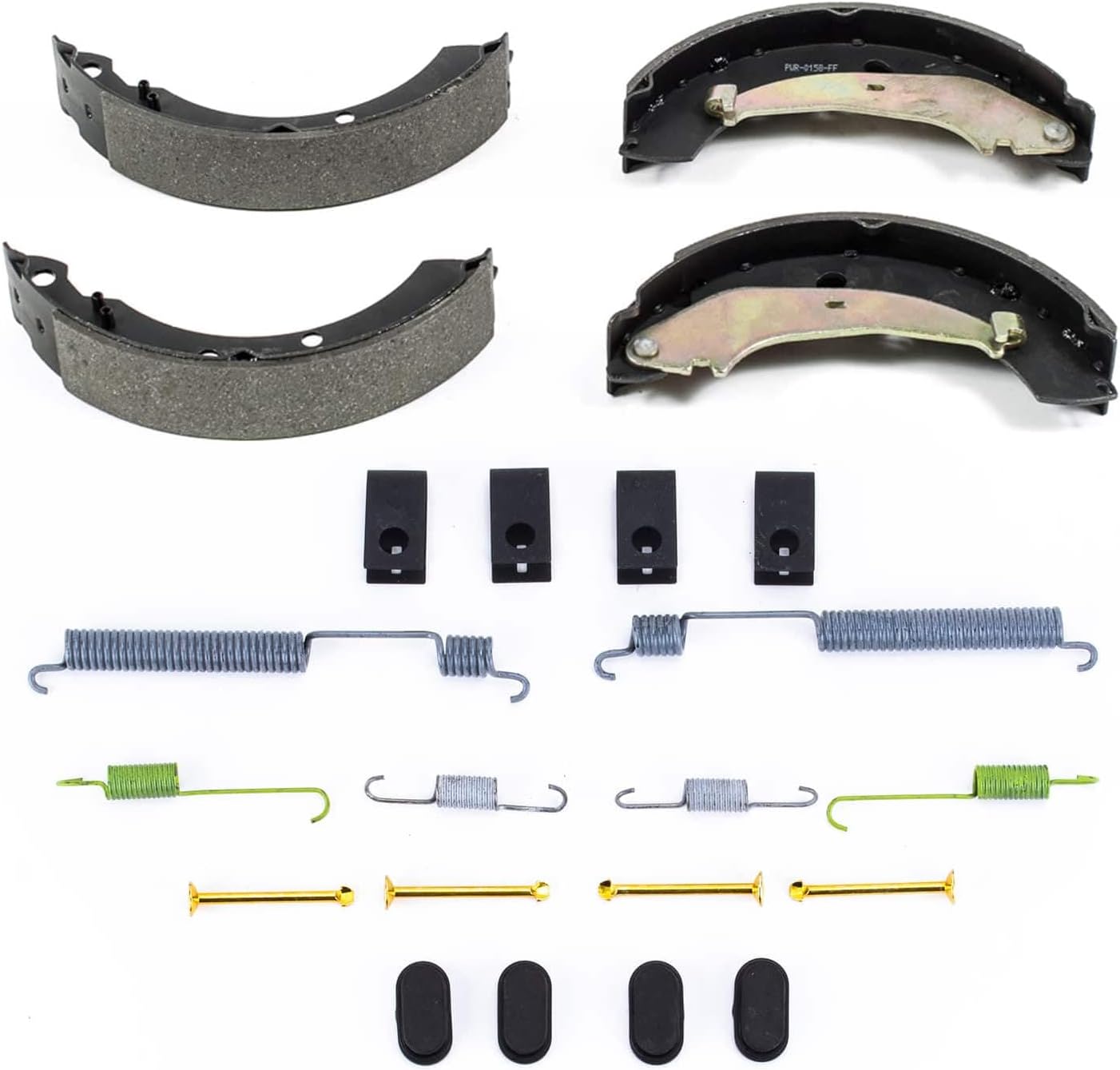 PowerStop Rear Service Brake Shoes For Chrysler PT Cruiser 2004-09 - Service Brake Shoe Replacement With Hardware, SSH810