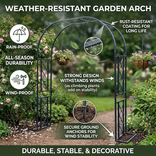 Arche de mariage et pergola decorative pour plantes grimpantes - 4