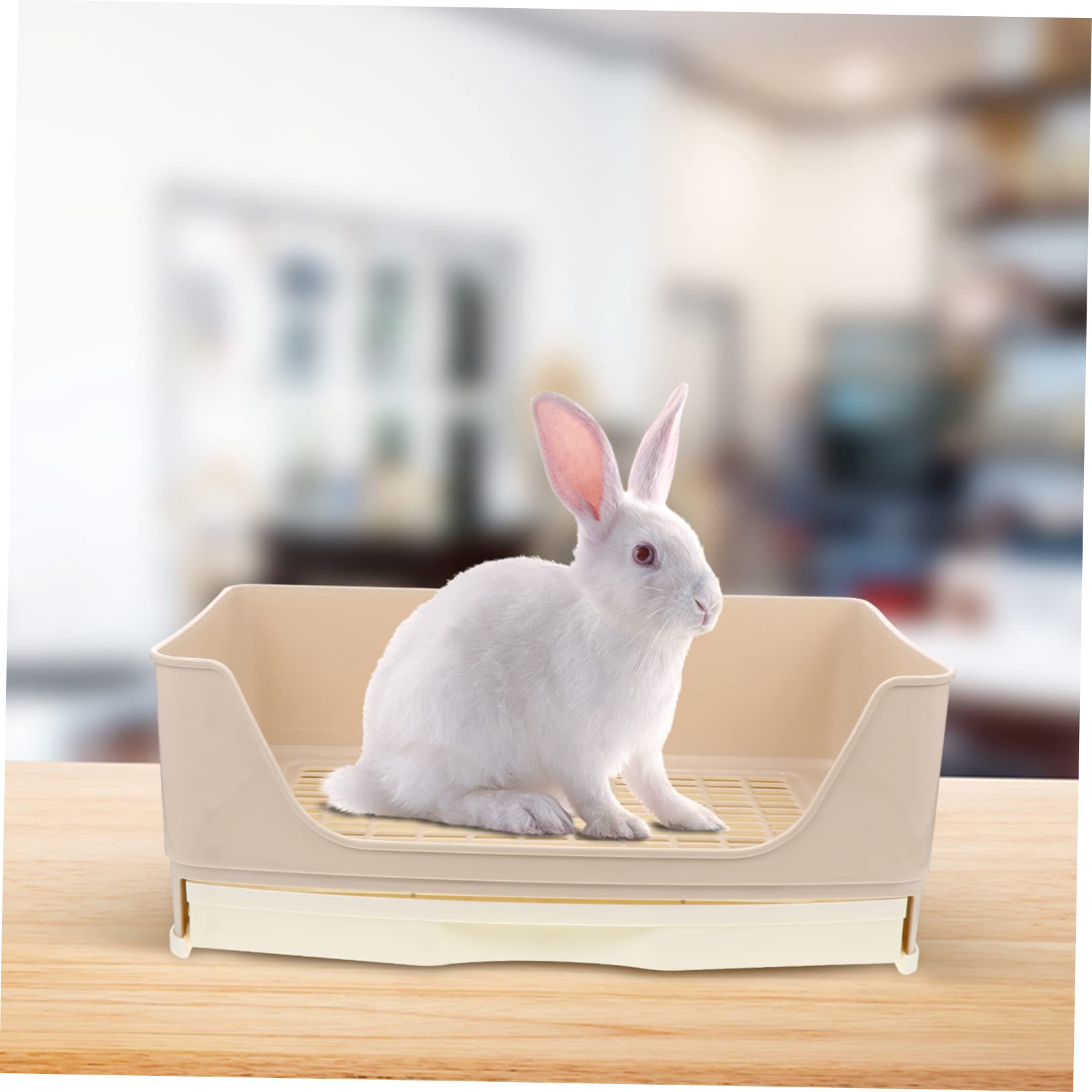 Kaninchen Toilette für Kleintiere Robust und rutschfest für Meerschweinchen Hamster und Chinchillas Einfache Handhabung und