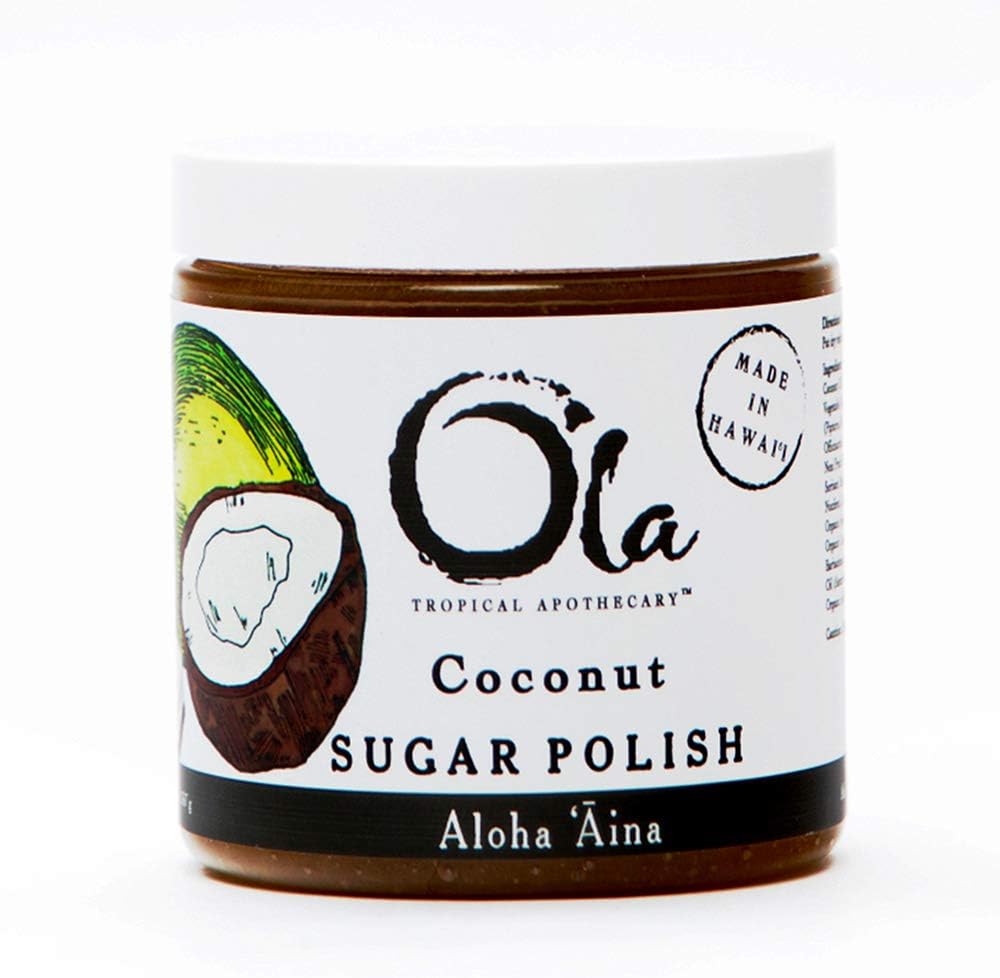Ola Tropical Apothecary Coconut Sugar Polish with Pure Tropical Oils and Plant Extracts - 11.6 Oz