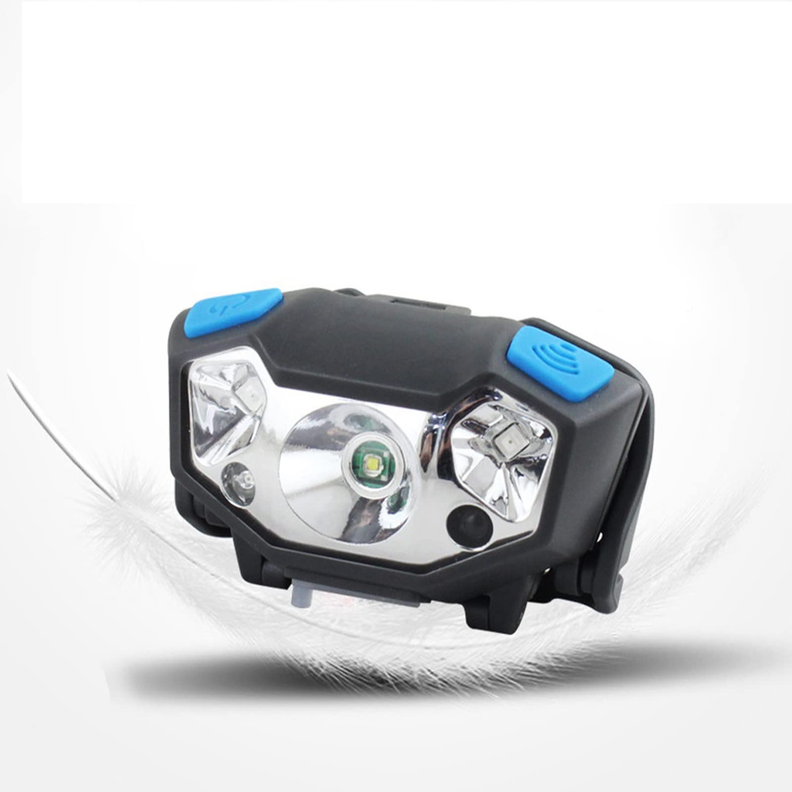 Latarka czołowa LED ładowalna czujnik ruchu nadwozia reflektor kemping latarka czołowa latarka lampa z USB