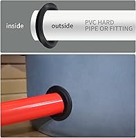 Vista 6 de Paquete de 2 adaptadores de tanque flexible Vsttar de 3/4 pulgadas (cabeza de mamparo) - Sello flexible de tubería a tanque