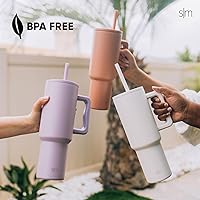 Vista 3 de Simple Modern Pajitas de plástico reutilizables Popote de plástico sin BPA y reductor de residuos para vasos y tazas de viaje Colección Trek