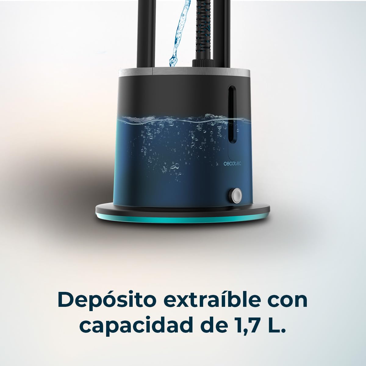 Cecotec Centro de Planchado Vertical IronHero 2000 Vertical Station. 2000, Tabla de 3 Posiciones (25º, 90º y 180º), Vapor continuo 47g/min, Calentamiento en 35 Segundos, 5 Programas, Depósito de 1,7L