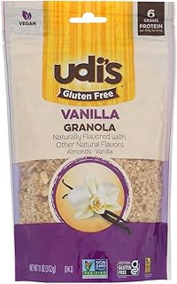 Udi's Gluten Free Granola, Vanilla, 12-Ounce Pouches (Pack of 3)