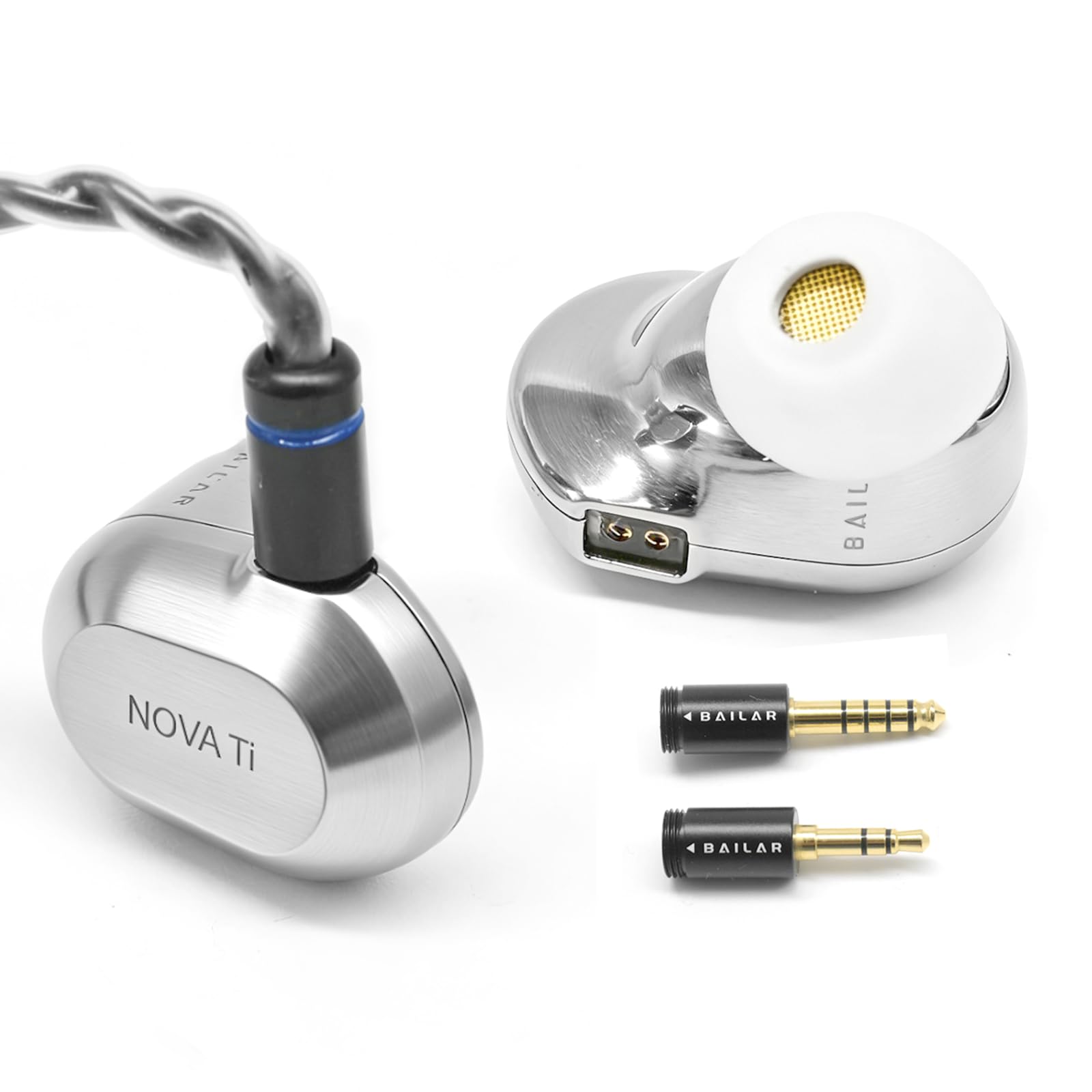 Amazon.co.jp: NOVA Ti 有線イヤホン チタン合金ボディ 11mm