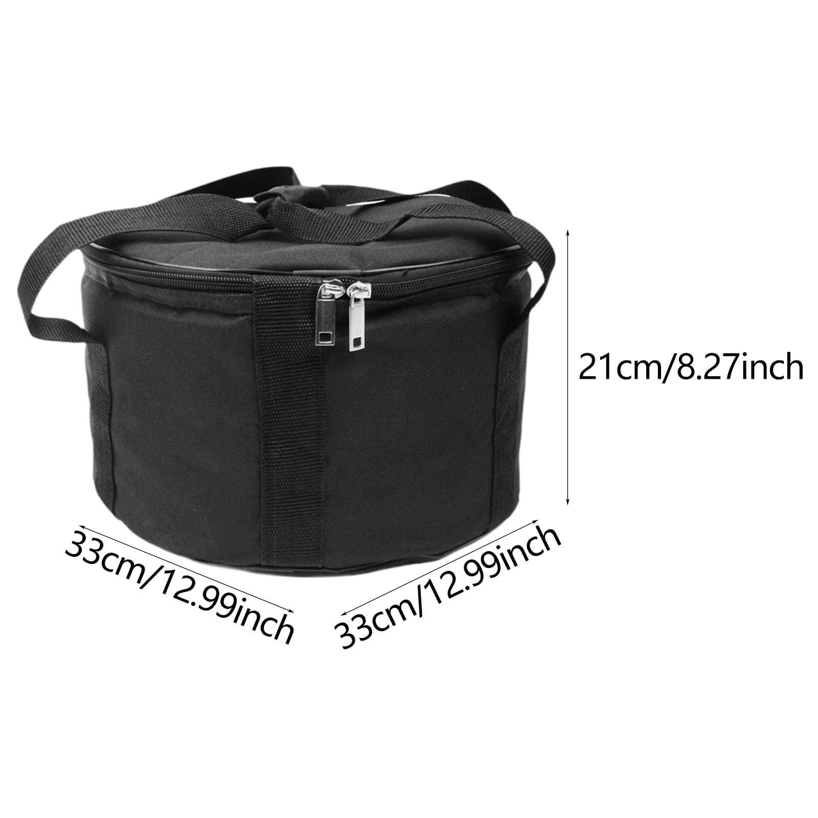 Borsa per Trasporto Di Campane Tibetane Con Maniglia per Viaggi E Campeggio, Custodia a Percussione Strumenti in Tessuto Oxford, Con Una Tasca Dedicata per Riporre Il Mazzuolo, 12inch