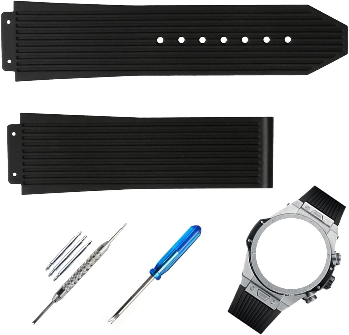 Rubber Watch Band replacement for Hublot Silicone Strap Wirstband accessories for Men and Women