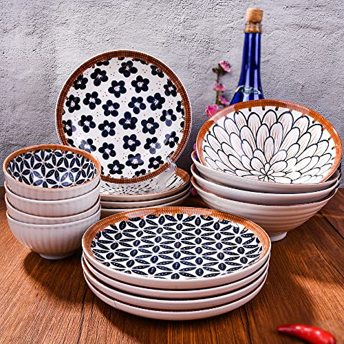 Whitenesser Dinner Plates Porcelain Dessert, Salad, Appetizer Plates Set,7.8 Inch Ceramic Serving Dishes Plates Set For Salad,Dessert,Steak,Pasta,Set Of 4, Oven & Microwave, Dishwasher Safe #TOP6