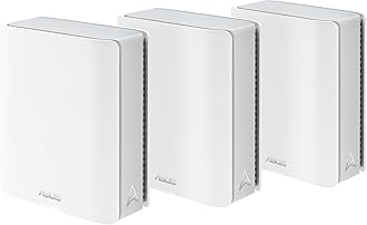 ZenWiFi BT8 (3-Pack) Tri-Band WiFi 7 Mesh, 14 Gbps, 8850 sq.ft, Dual 2.5G Ports, Security and Parental Controls Included, Smart Home Master SSIDs, 4G & 5G Mobile Tethering