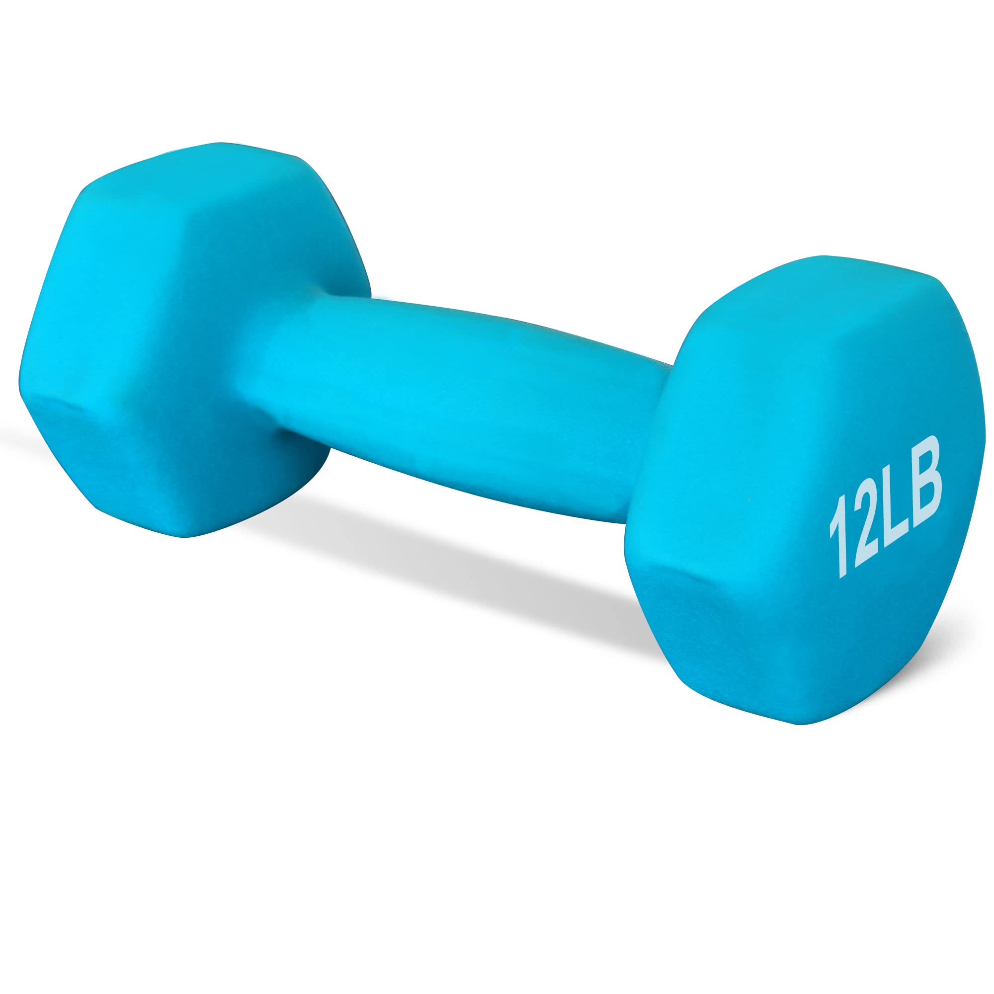 Balelinko Hand Weight Neoprene Coated Dumbbell for Home Gym Equipment Workouts Strength Training Free Weights for Women, Men, Seniors and Youth, 1LB-15LB,in Single or Pair