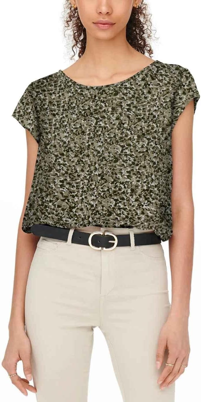 ONLYWomen's Onlvic S/S AOP Top Noos PTM T-Shirt