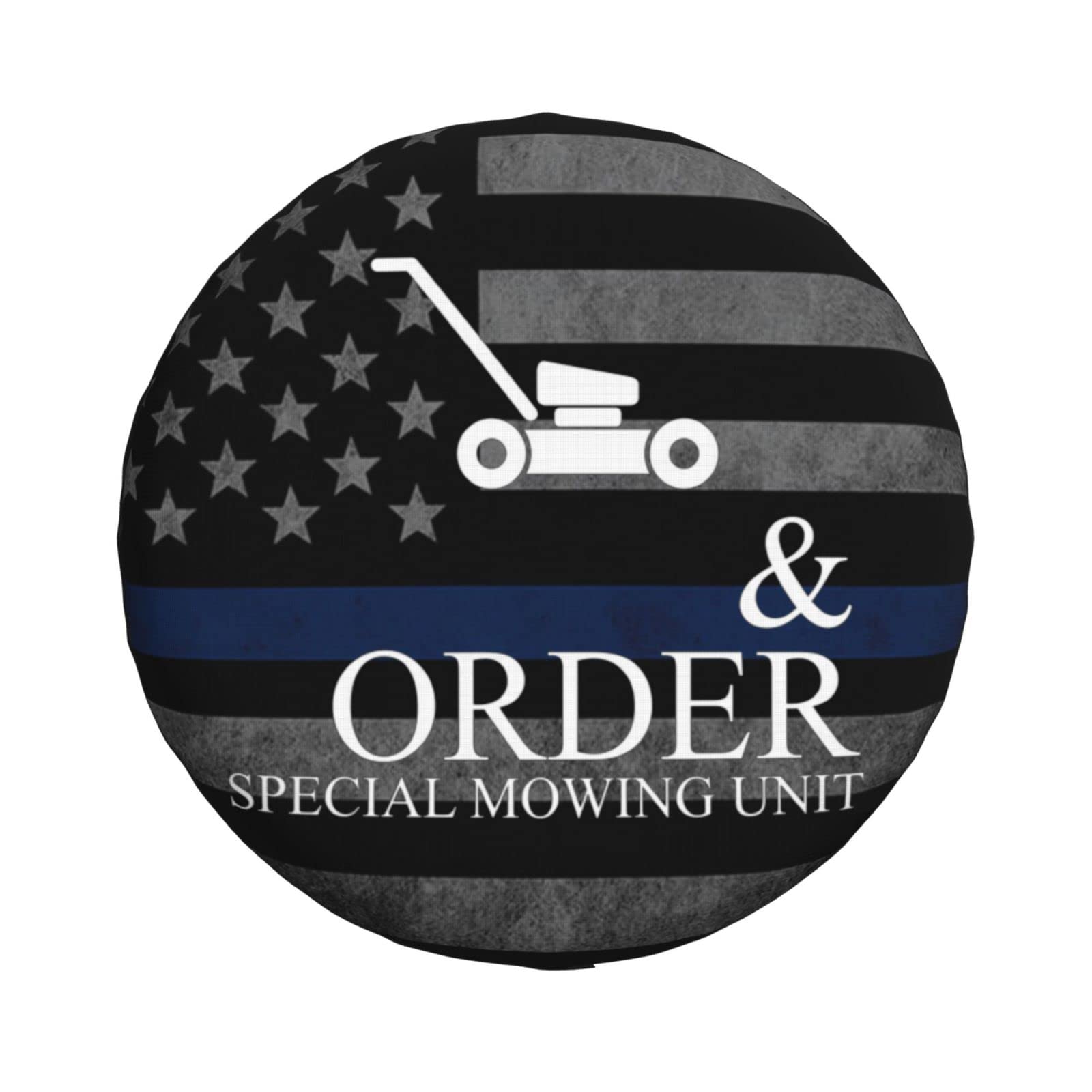 Funny Lawn Mowing Push Mower Tire Cover Waterproof Wheel Cover for SUV Truck Trailer Camper Rv 16 in