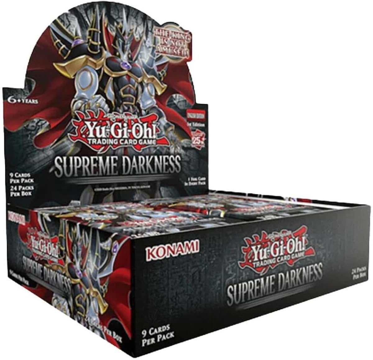 YuGiOh Supreme Darkness Juego de Cartas Coleccionables 1ª Edición Booster Box - 24 Sobres