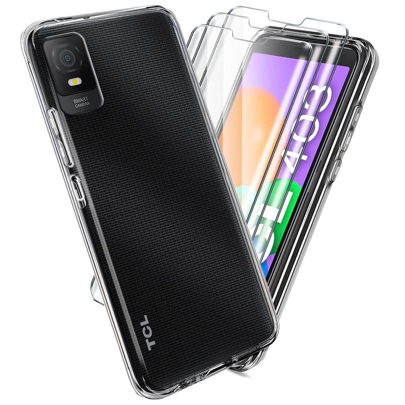 Cover in gel di silicone per TCL 403, sottile e resistente - trasparente - Itali