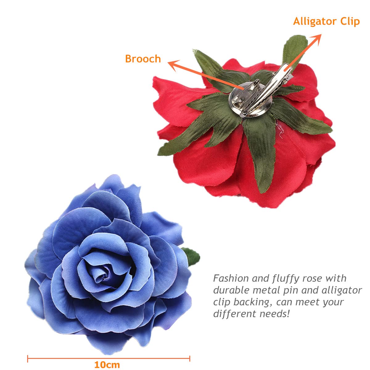 くすみ赤薔薇×パール×ビジュー☆ヘアクリップ 【公式通販】