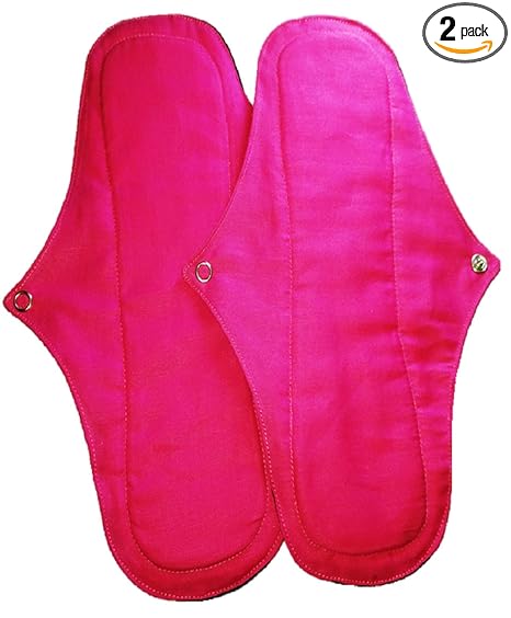 PREMIUM ReCyCloPads Reusable Waterproof Leakproof Long Cotton Cloth Sanitary Napkins for Women - Pack of 2